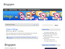 Tablet Screenshot of bingojam.com